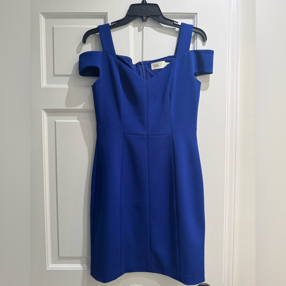 Eliza J Royal Blue Strapless Dress